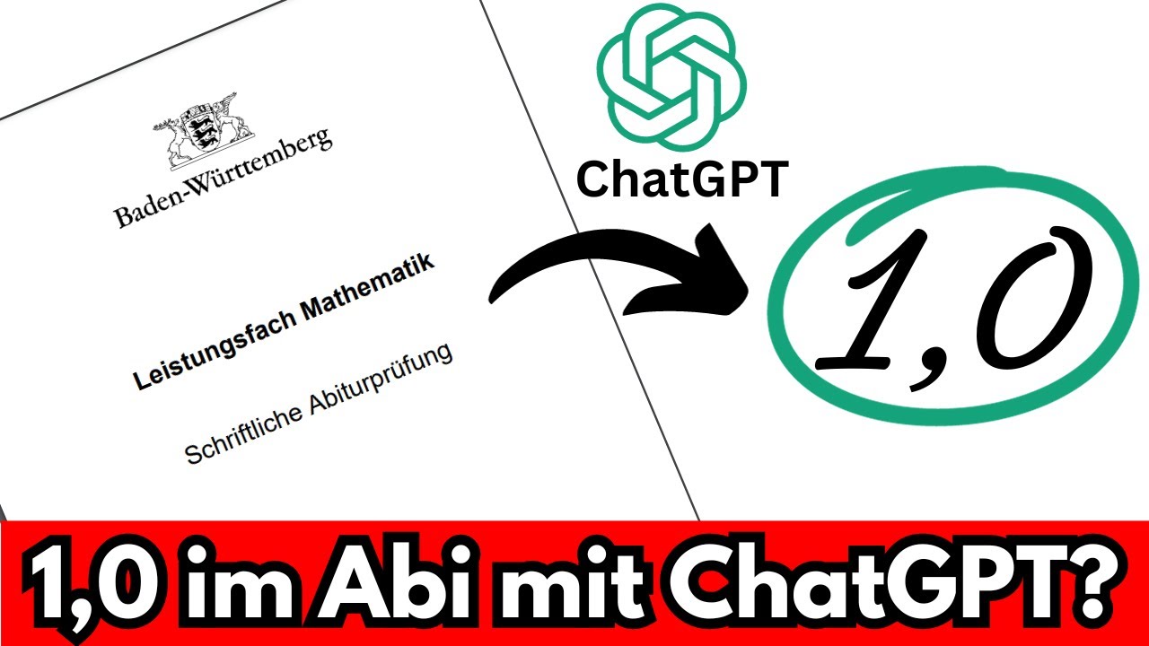 SCHAFFT die Künstliche Intelligenz eine 1,0 im Mathe Abi? 🤔📝 ChatGPT Mathe Abi Aufgaben