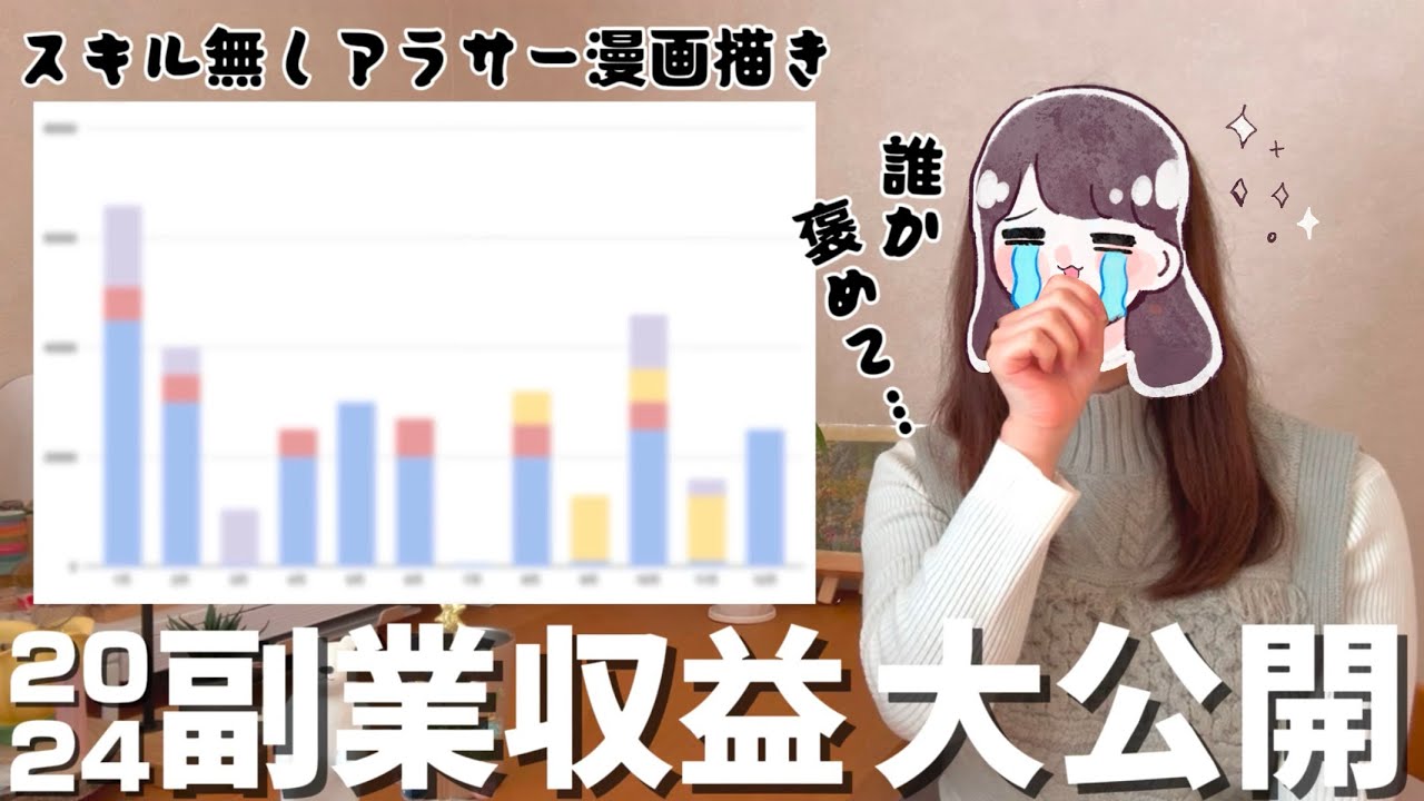 【副業漫画家】 1年間の収益大公開！どんな仕事がくるの？