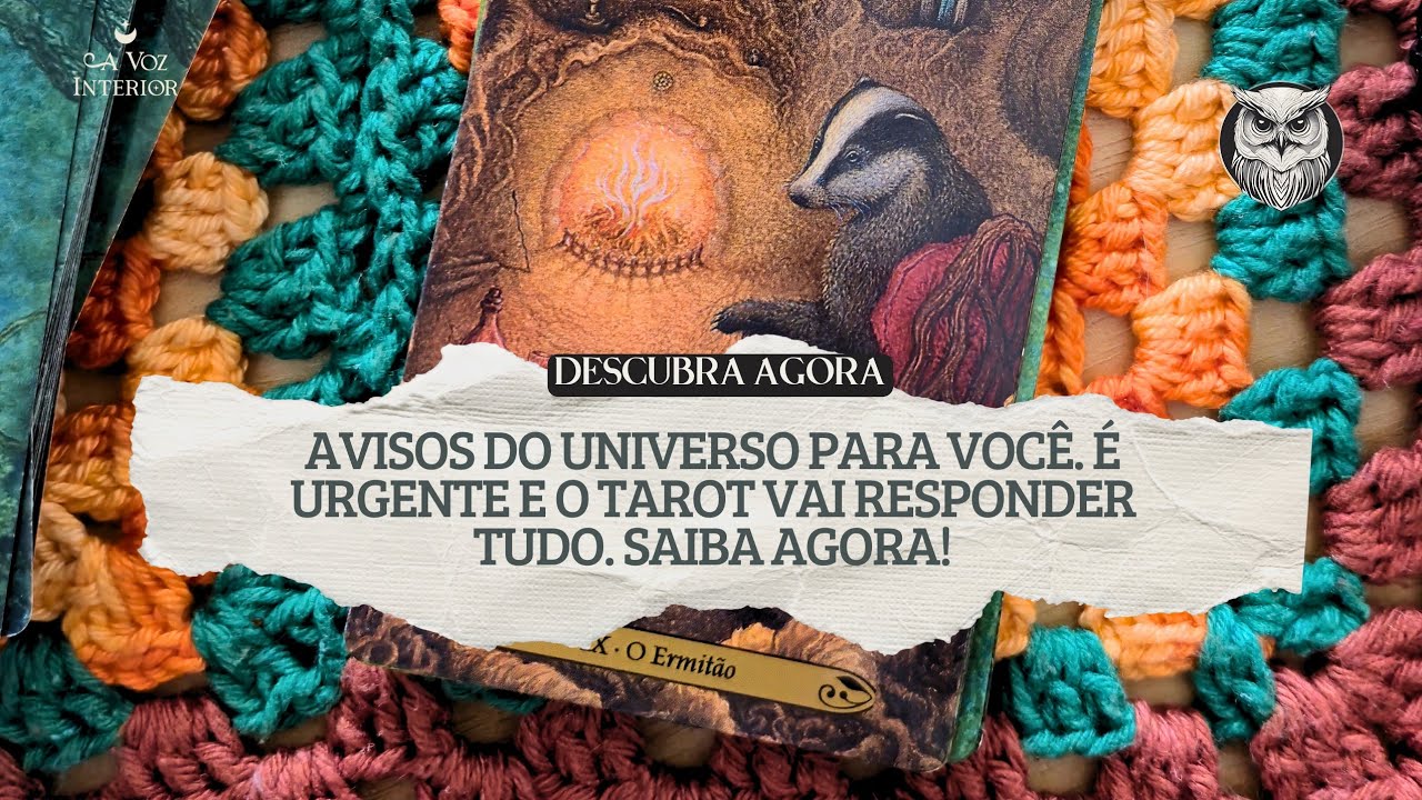 AVISOS URGENTES DO UNIVERSO PARA A SUA VIDA, O TAROT VAI REVELAR TUDO! #tarot #avozdivina