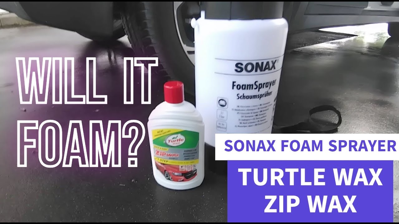 Turtle Wax Zip Wash in Sonax Snow Foam Sprayer - Will it foam, clean and protect my white car?