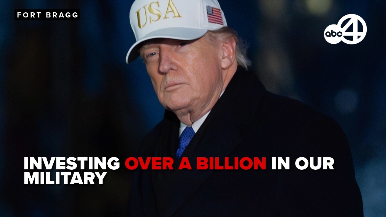 President Trump outlines military feats during speech at For Bragg