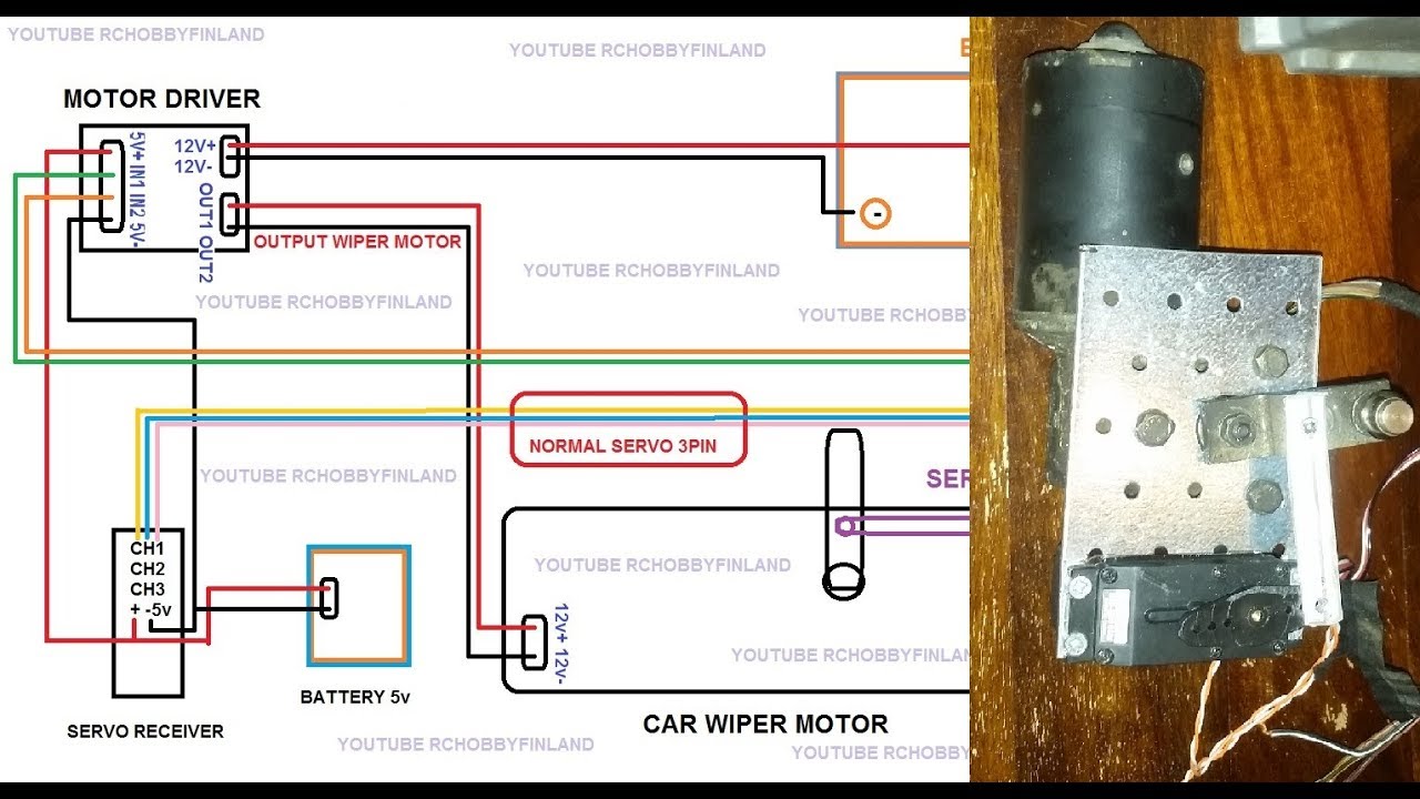 HOW TO MAKE WIPER MOTOR SERVO, BIG SCALE RC STEERING