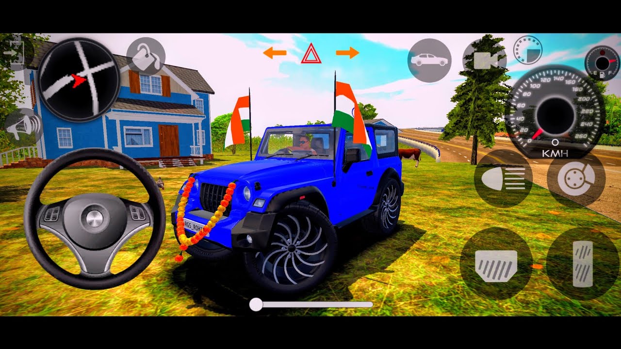 Modified Mahindra Thar😈Games: Indian Blue Thar (Gadi Wala Games) Car Game Android Game-#2025