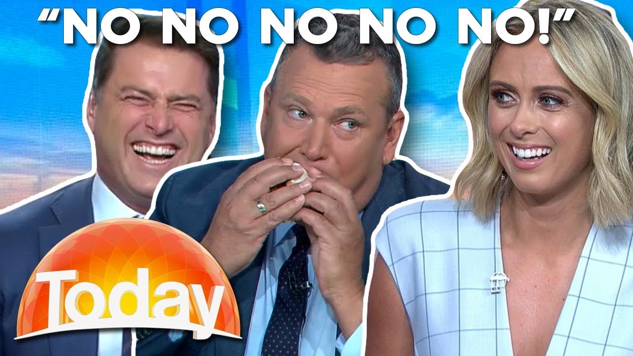 Tim Gilbert inhales sausage sizzle | TODAY Show Australia