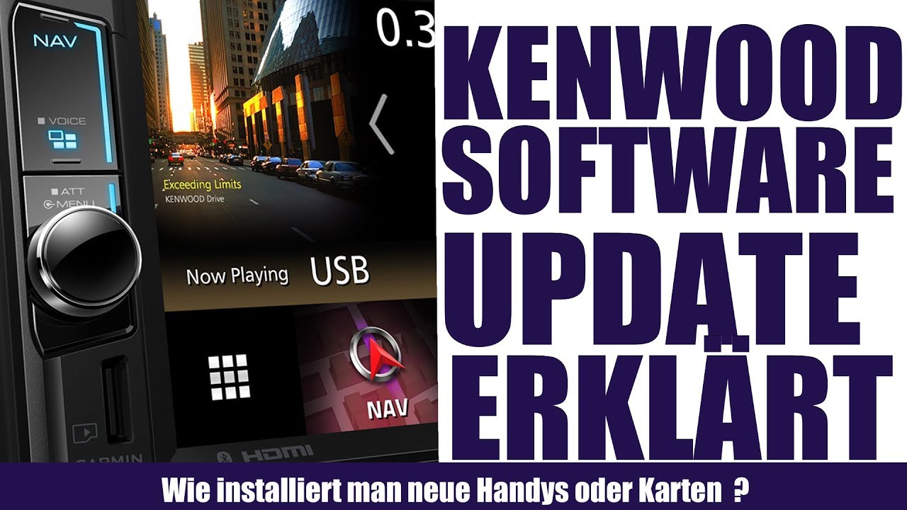 KENWOOD Softwareupdate für Karten und Handys erklärt.