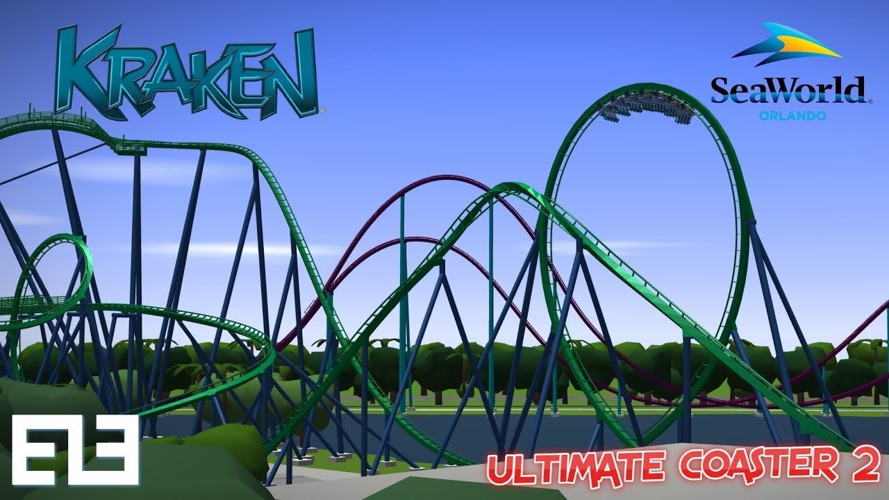 KRAKEN Recreation | SeaWorld Orlando | Ultimate Coaster 2