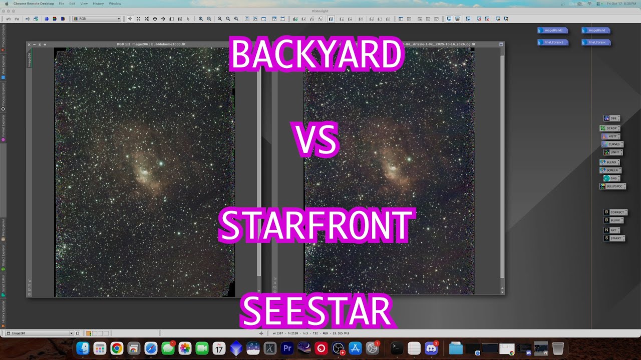 МОЙ ЗАДНИЙ ДВОР ПРОТИВ ЗВЕЗДНОГО ФОНА С МОИМ SEESTAR S50!!