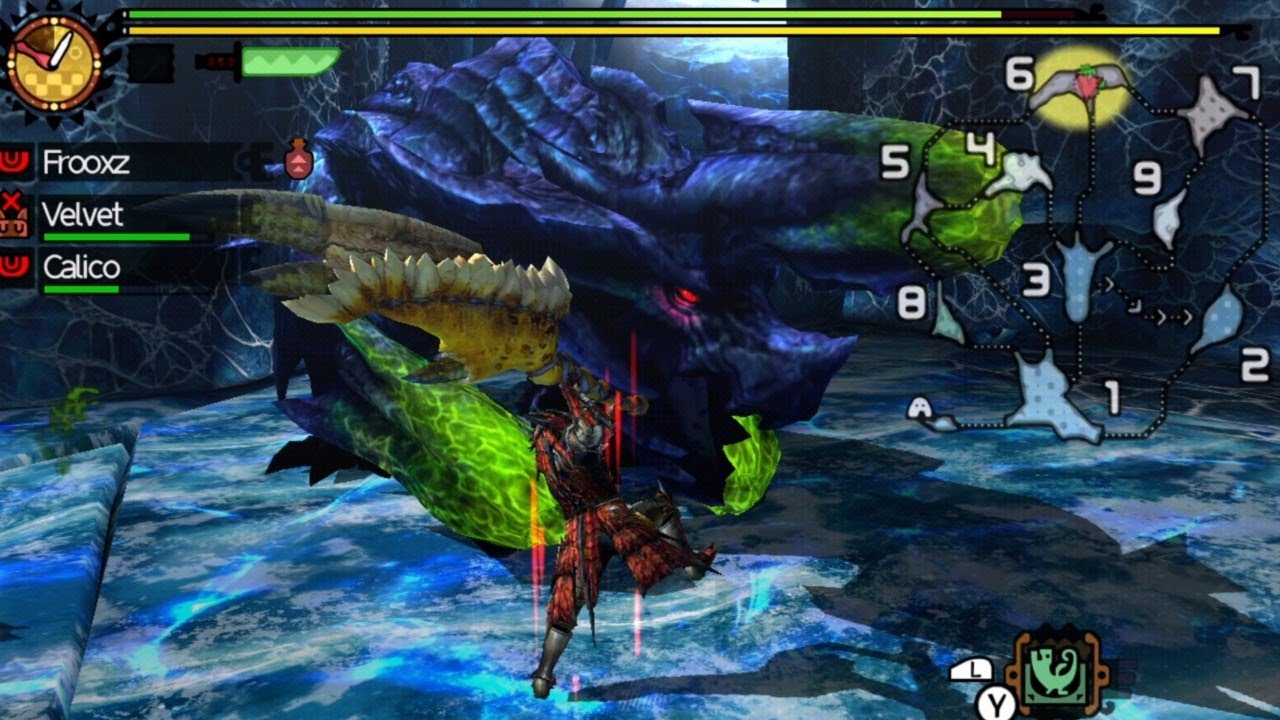 9 Star Key Quest | Frenzied Brachydios | Monster Hunter 4 Ultimate (Nintendo 3DS)