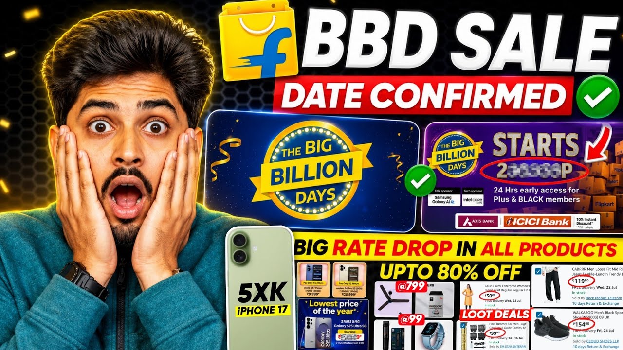 Flipkart Big Billion Day 2026 Expected Date 🔥 | iPhone 17 Price in BBD Sale 2026