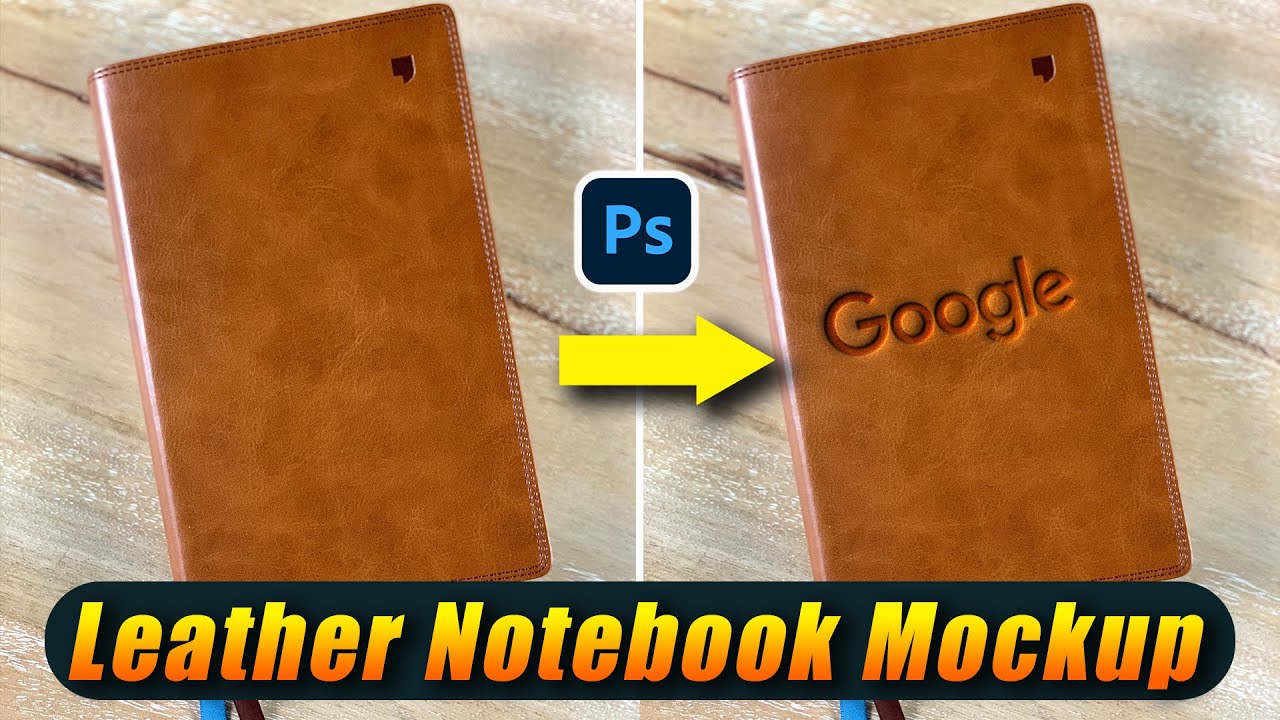100% Realistic Leather Notebook Mockup | Adobe Photoshop 2023 [Easy Tutorial]