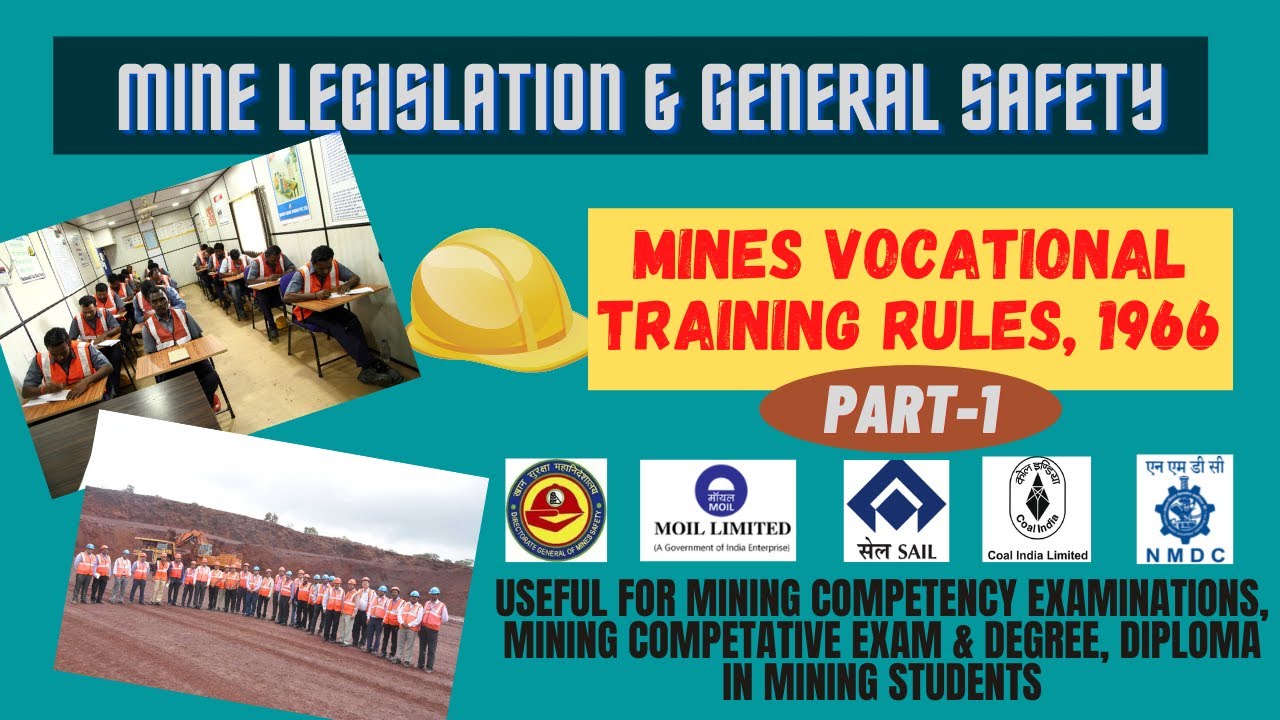 Mines vocational training rules 1966 I Part-1 I MLGS I Competency examination I Diploma I degree