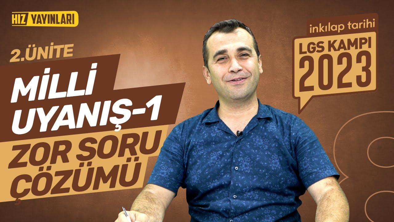 LGS 2023 KAMPI: 8. Sınıf İnkılap Tarihi 2. Ünite Zor Soru Çözümü - 1