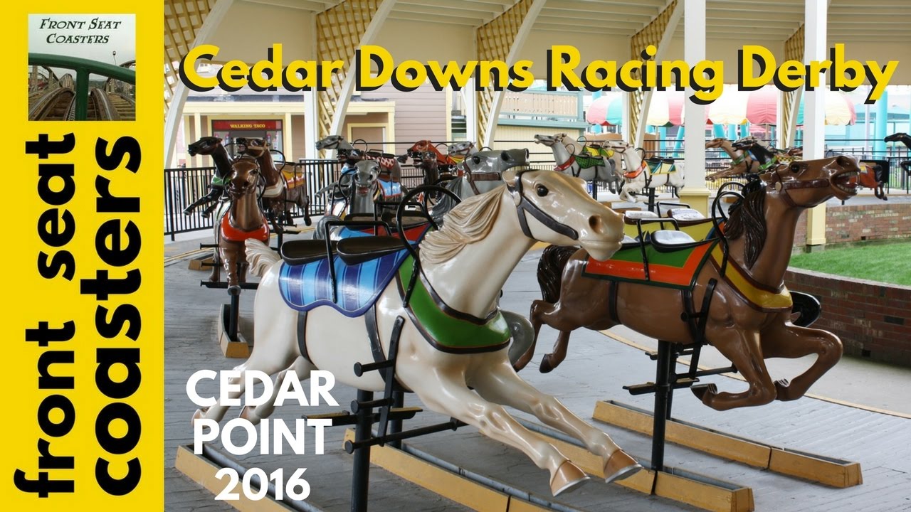 Cedar Point 2016 Racing Derby POV 4K On-Ride Cedar Downs Horse Racing Carousel Ride Since 1920!