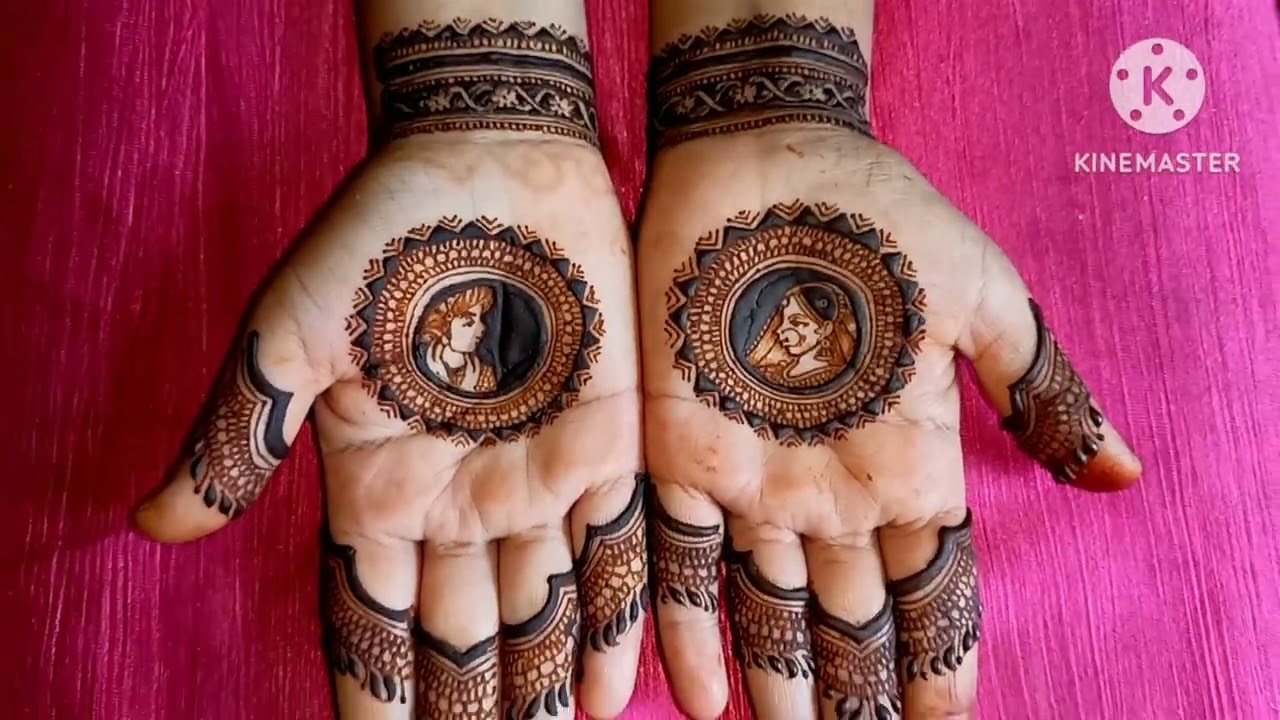 minimal figure mehndi design for both hand||bridal mehndi design