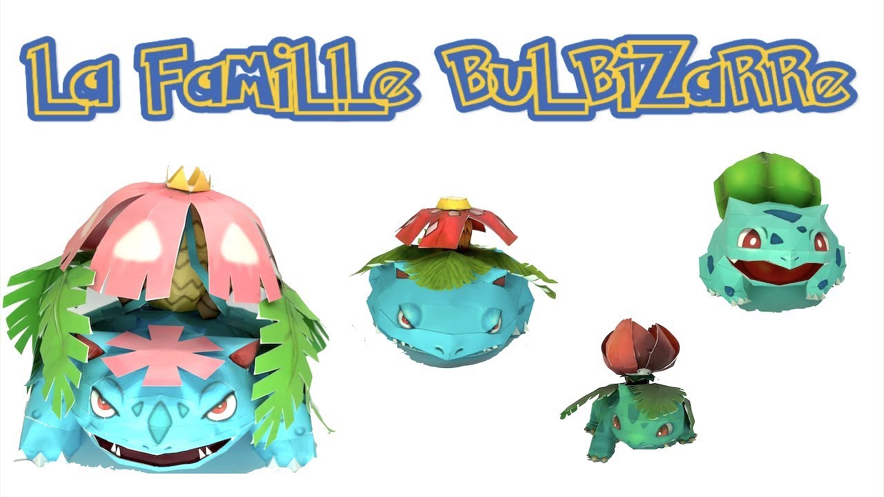 LA FAMILLE BULBIZARRE - HERBIZARRE - FLORIZARRE - MEGA FLORIZARRE [ TIMELAPSE ]