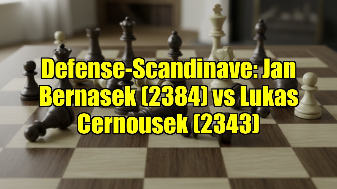 Defense-Scandinave: Jan Bernasek (2384) vs Lukas Cernousek (2343)