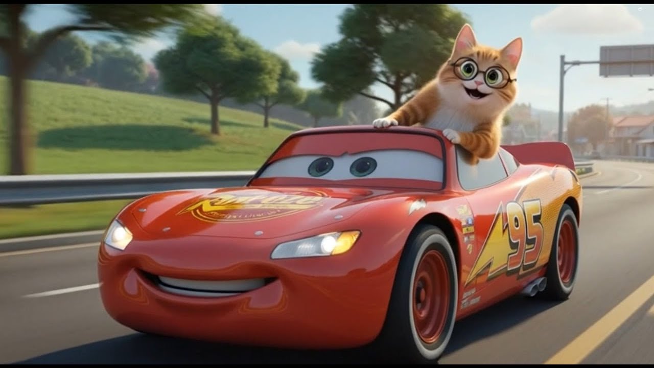 Cat and Dog Accident 💔 | A Sad Story About an Unexpected Crash #cat #trending #ai