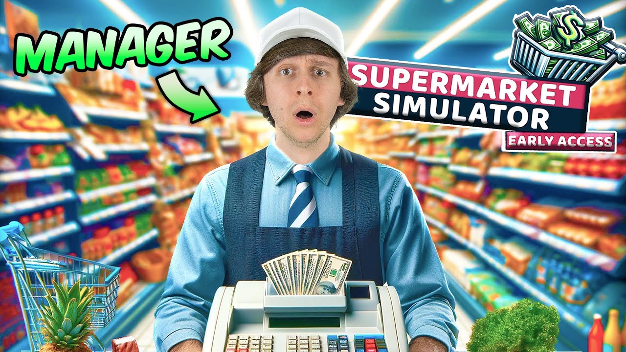 I opened up a supermarket for a day! | Supermarket Simulator