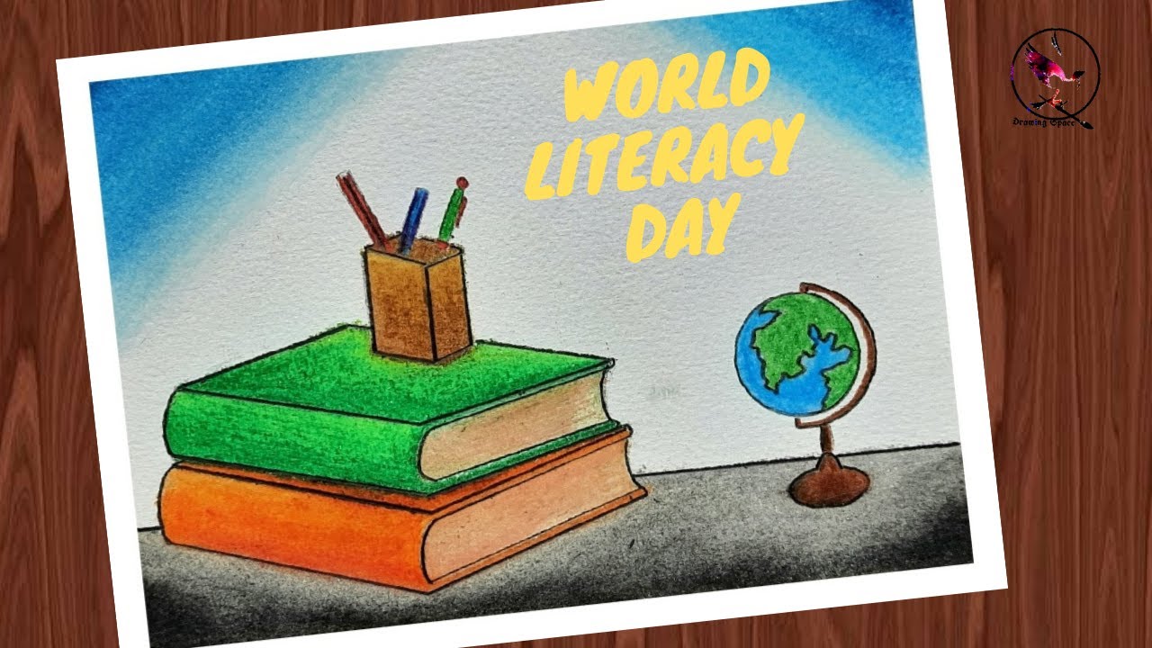 World literacy day drawing / International literacy day drawing / Literacy day poster drawing