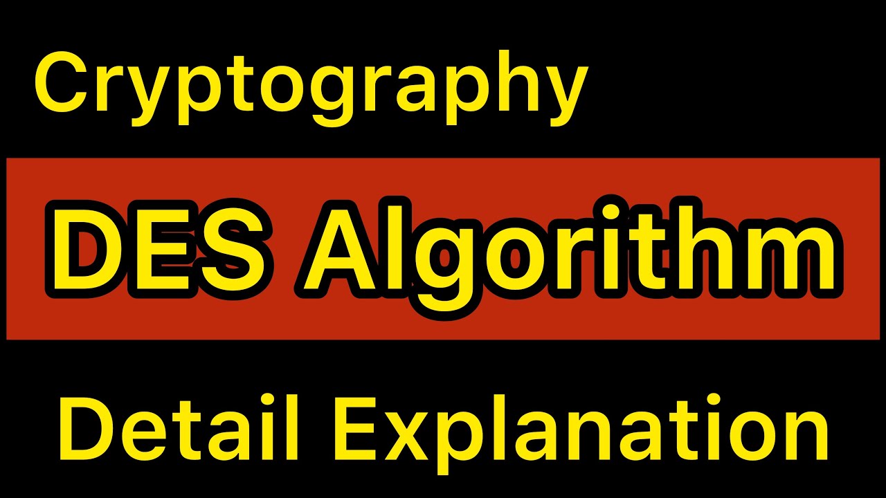 DES Algorithm | Cryptography | Data Encryption Standard | Tamil
