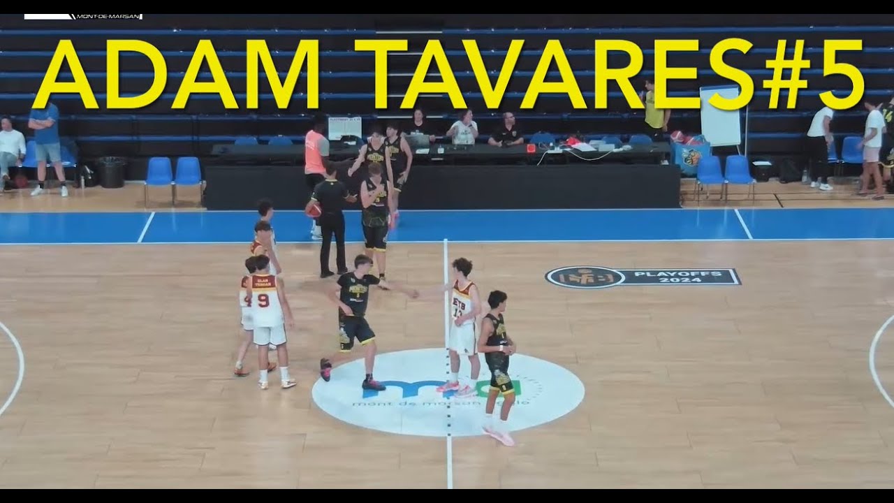 Highlights Adam Tavares#5 U18 Stade Montois Basket Masculin - Elan Tursan