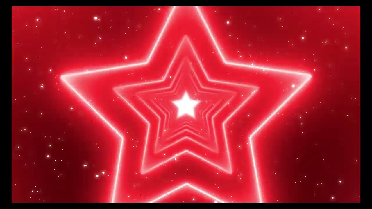 Red Star Light Loop 4K – 1 Hour Seamless Visual – No Sound – DJ / Party Background