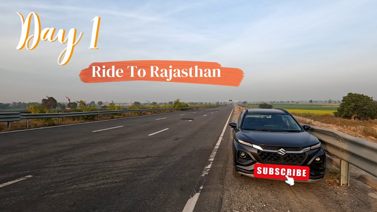 Rajasthan Trip Day 1 | Cold to Hot Weather Ride | Suzuki Fronx Road Trip Vlog
