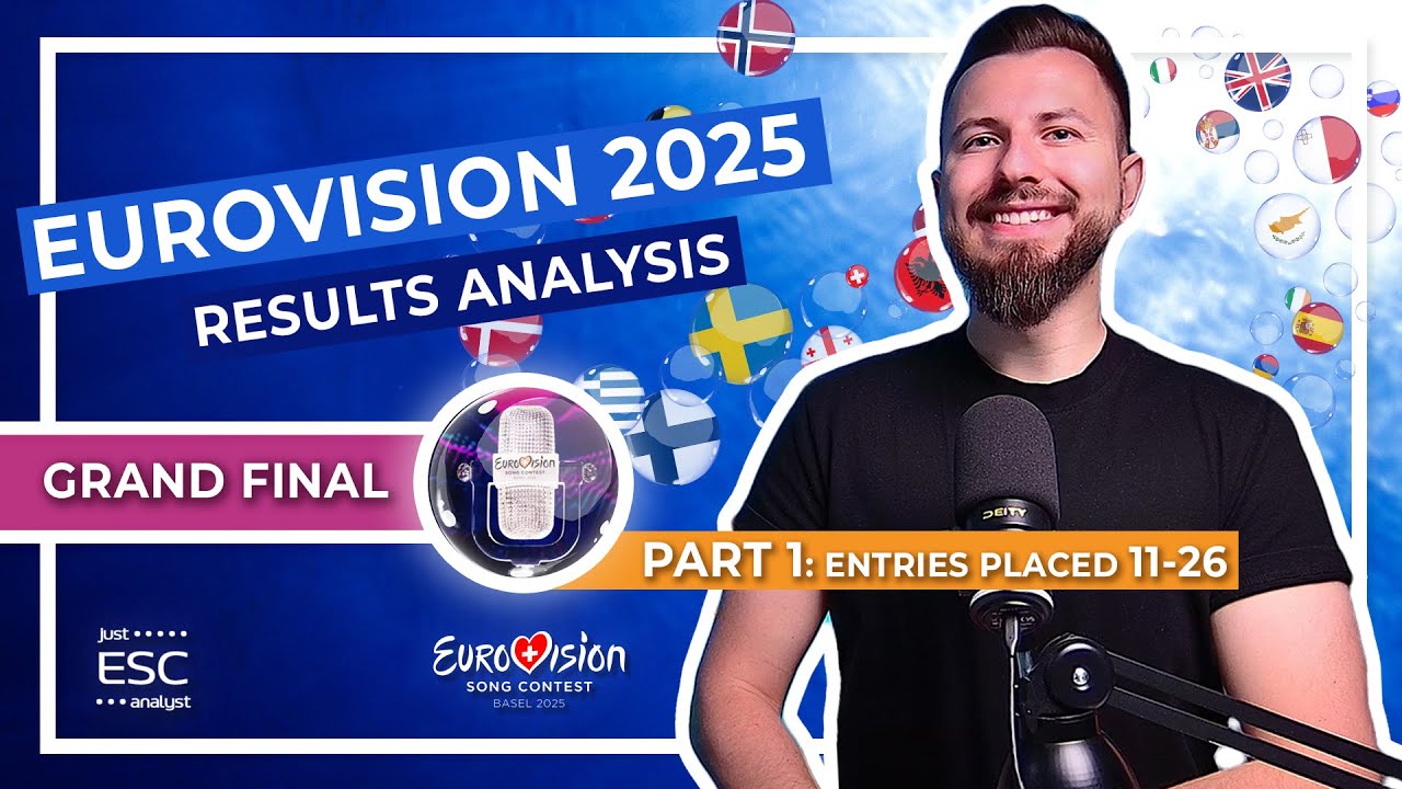 🎙🇨🇭 EUROVISION 2025 GRAND FINAL | Results Analysis Part 1: Places 26-11 🔎 Reaction Analysis Overview
