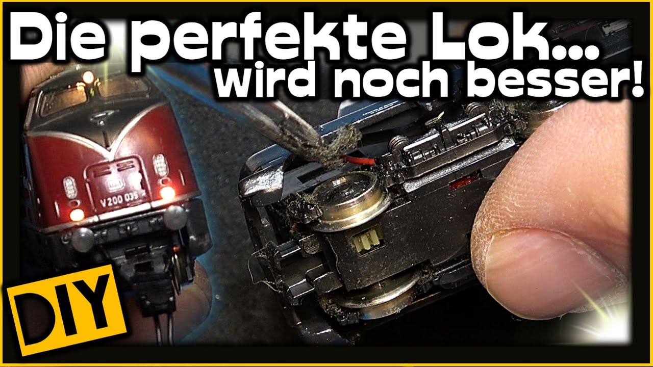 Ausbau der Super-Lok: Große Wartung, LED Licht + Magnetkupplung [V200]🚂 [#184] Modellbahn N