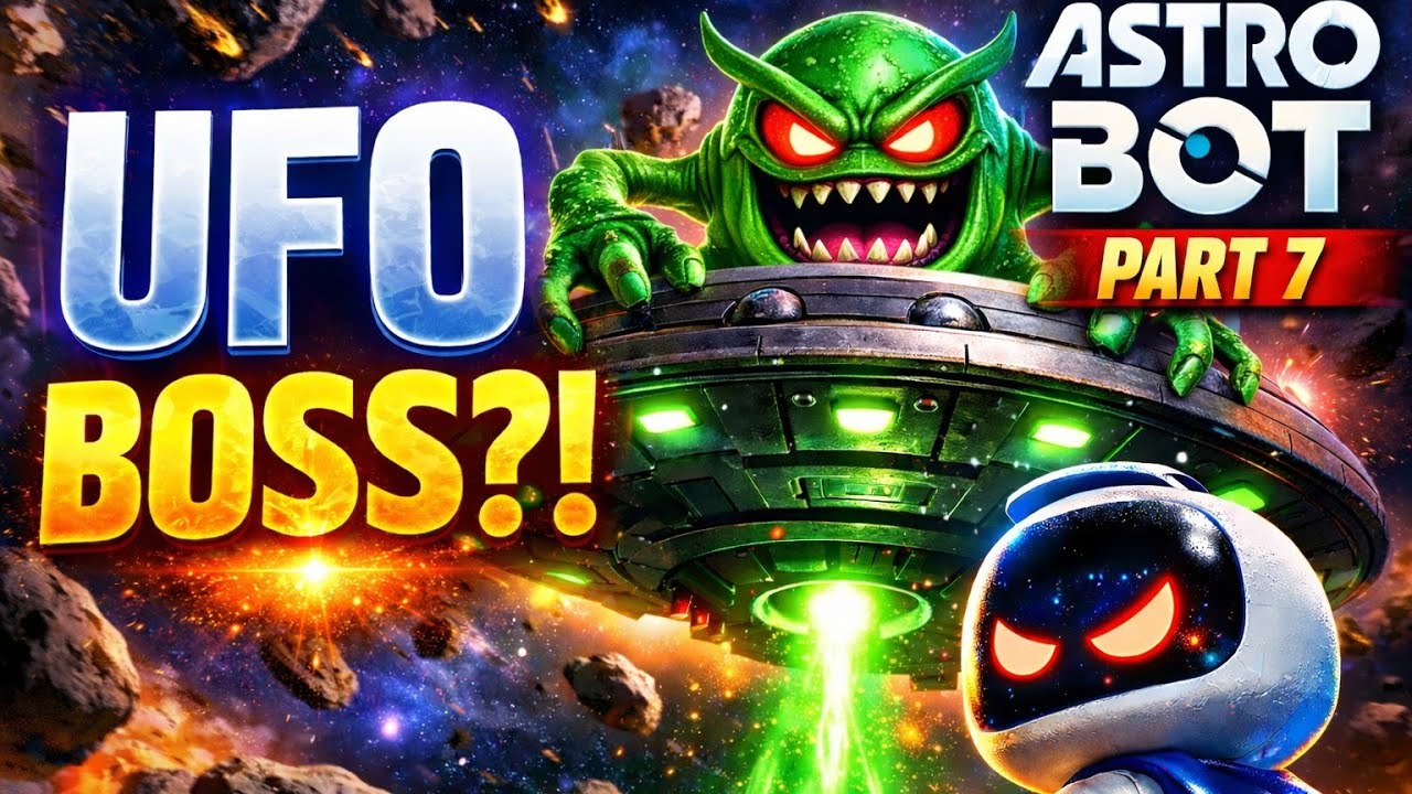 This UFO Boss Is INSANE 😱 | Astro Bot – Part 7.. #gaming #astrobot #gameplay 