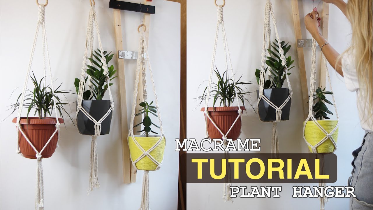 3️⃣ of the most popular and simple macrame plant hangers! 🪴🪴🪴 #11