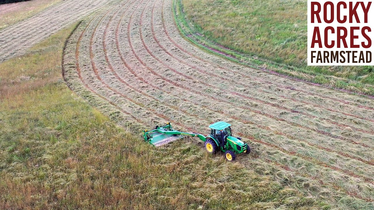 Mowing The Round Top With The John Deere 5100E! Hay Season 2021!
