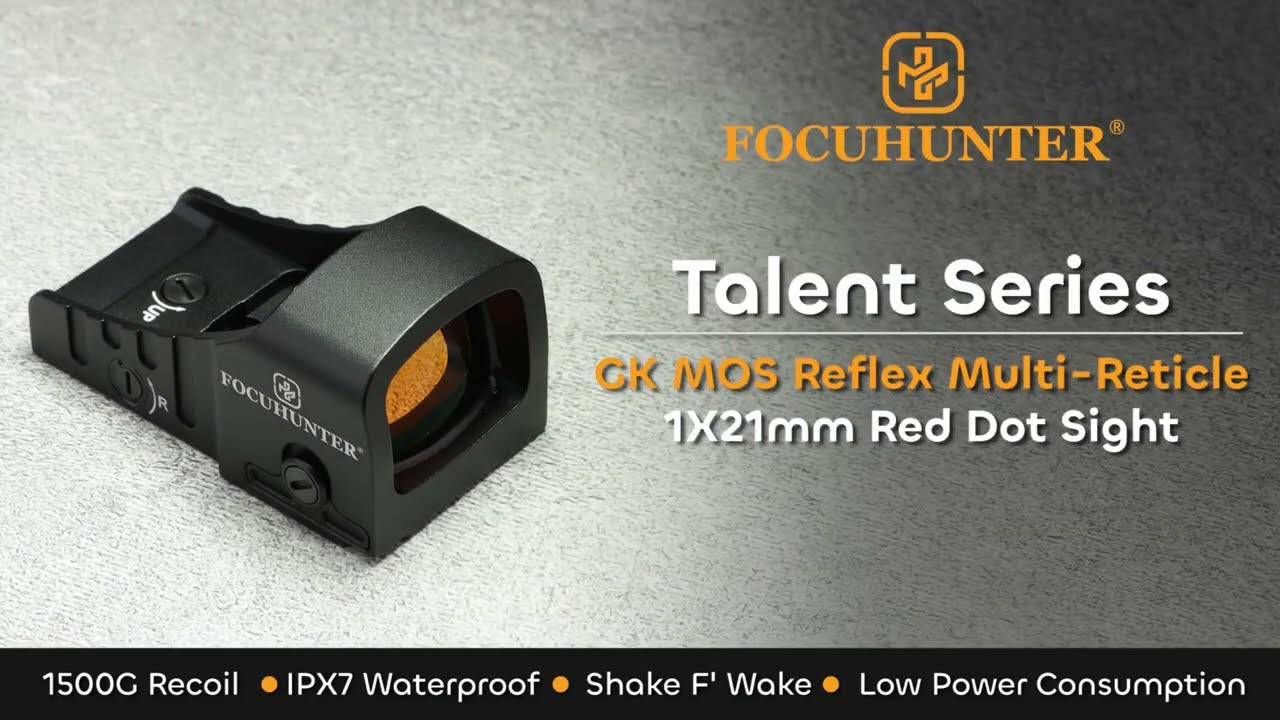FOCUHUNTER RDP-0016 Optics GLOCK MOS Multi-Reticle Precision Circle Reflex Red Dot Sight Lowe