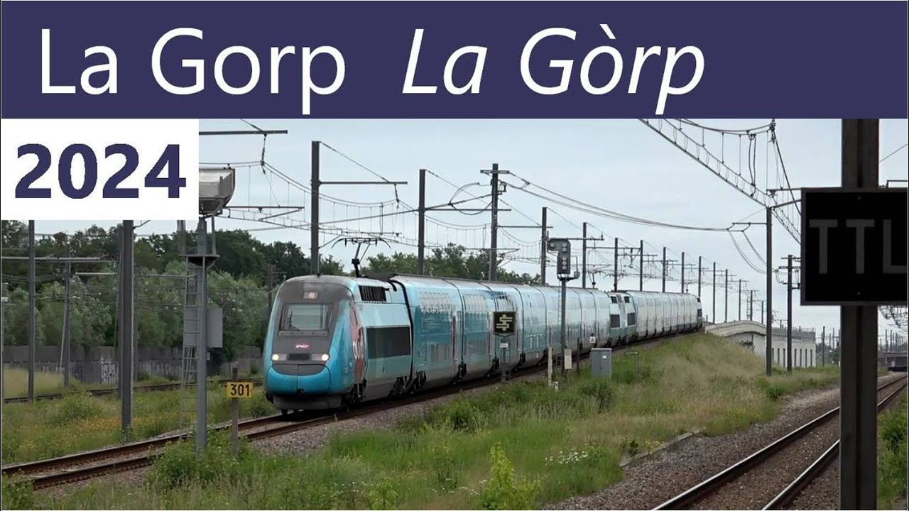 Trains à la Gare de La Gorp - SNCF TER, Fret & TGV