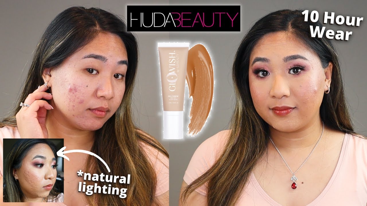 2 Day Wear on Huda Beauty GloWish Multidew Skin Tint on Oily/Acne Skin!