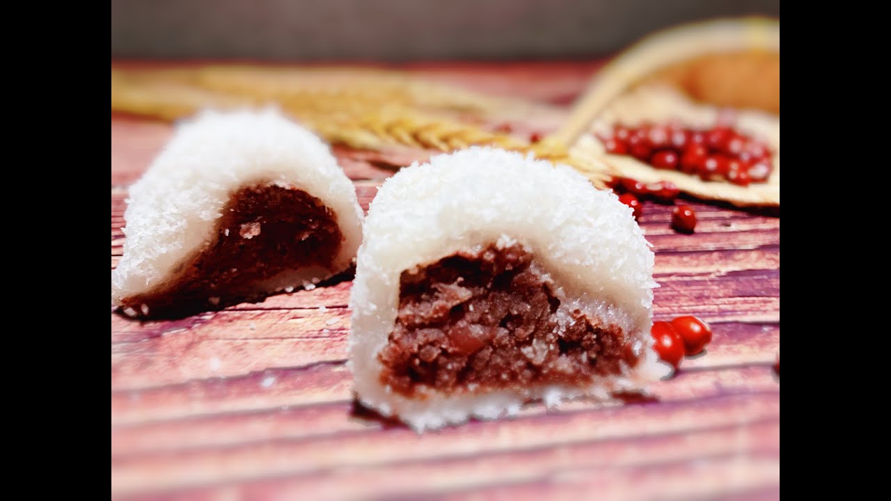 Sticky rice balls with red beans | Vegetarian diet| 糯米红豆球 | Chinese dessert | 中英双语