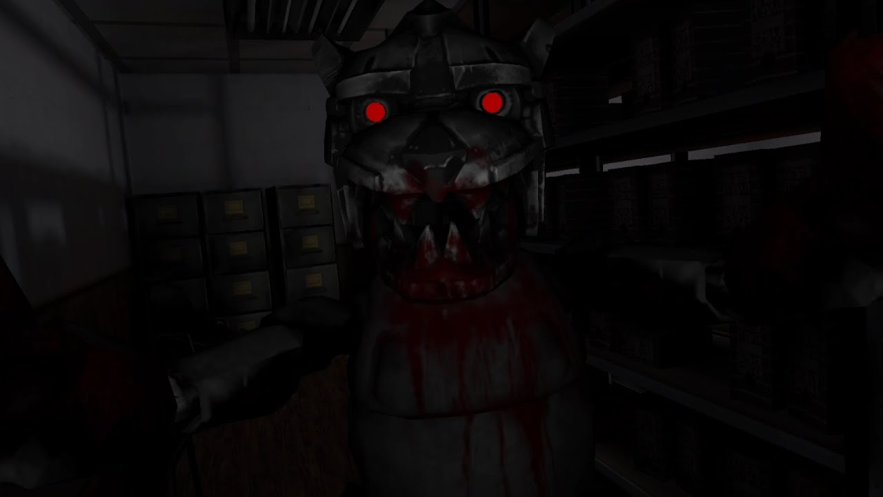 I tried to escape from a horror robot in a horror game