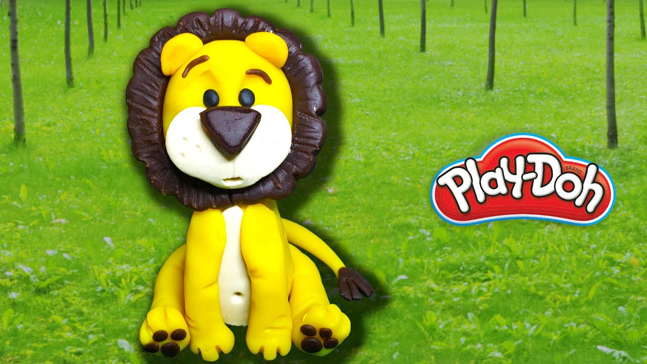Make a Playdoh LION (like Simba from Lion King)