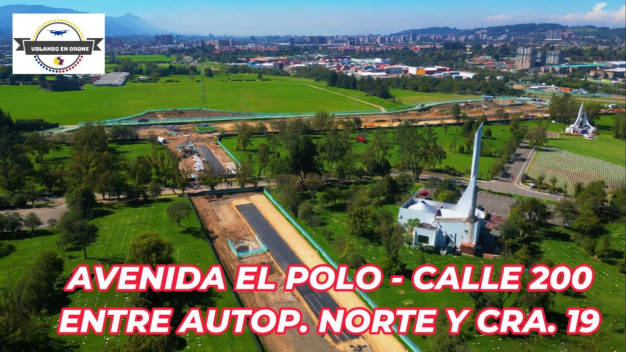 VOLANDO EN DRONE 4K - AVENIDA EL POLO -  CALLE 200 ENTRE AUTOP  NORTE Y CRA  19