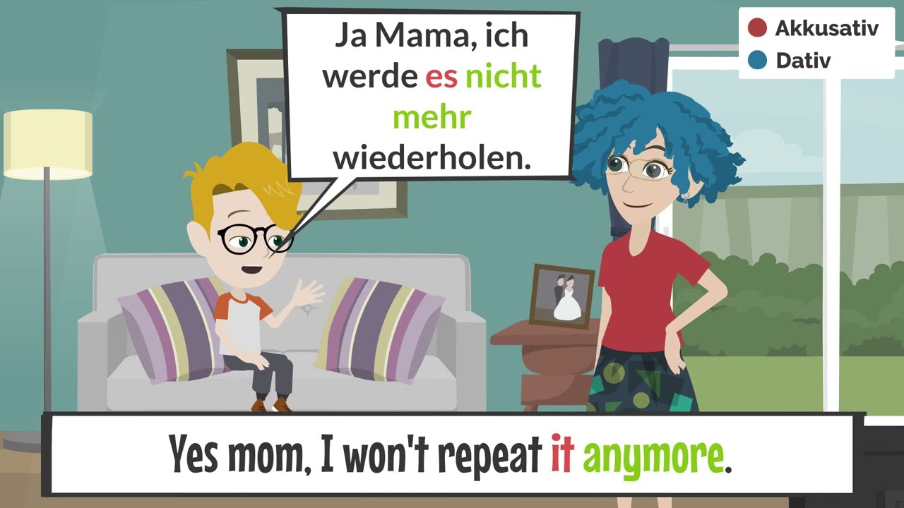 Deutsch lernen mit cartoon | Erik geht in die Schule | deutsche Geschichte 01