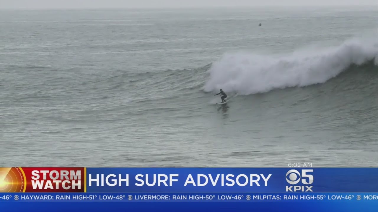 MONSTROUS SURF:  Storm front whipping up big waves along the Northern California coast