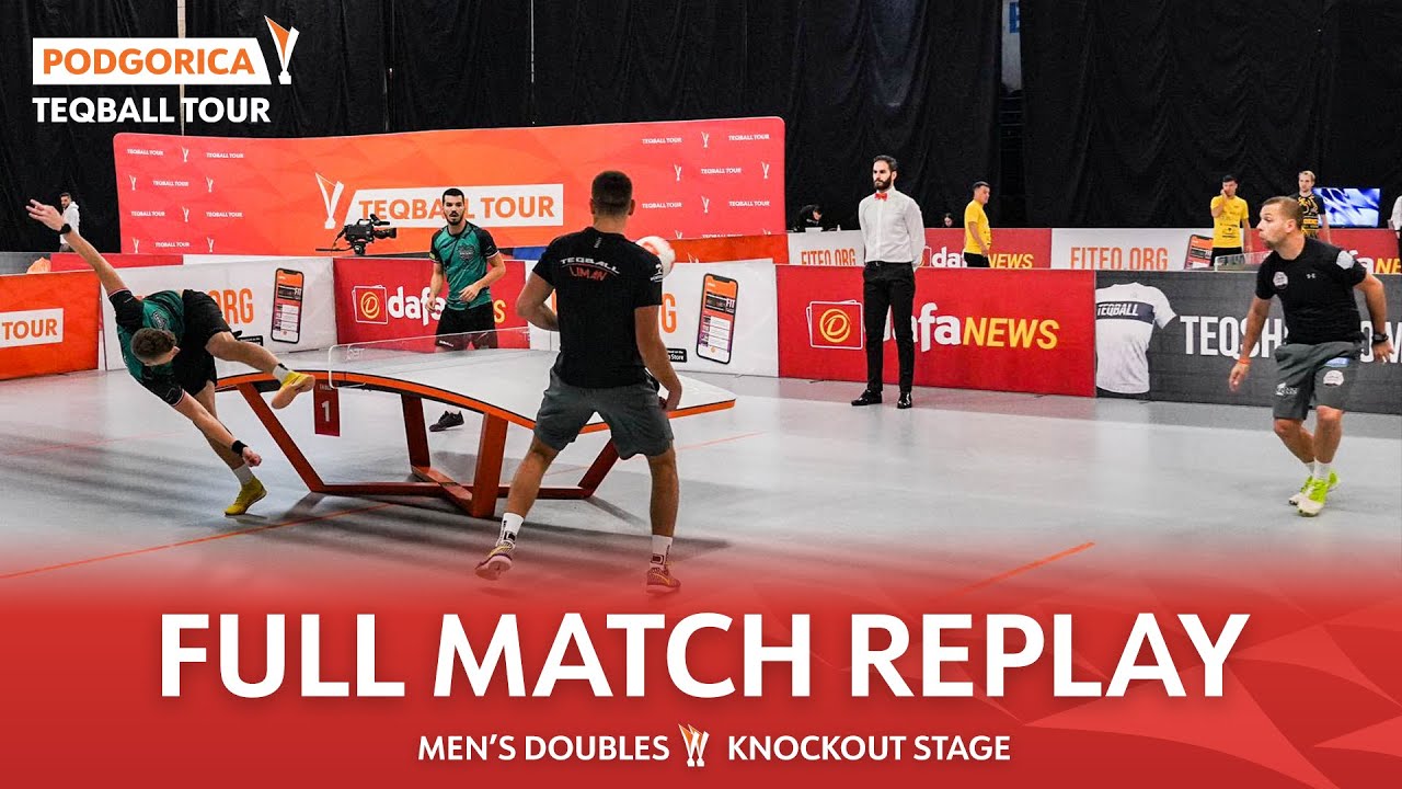 Teqball Tour - Podgorica | Men's Doubles, KO Stage | Mitro, Marojevic vs Blázsovics, Bakó