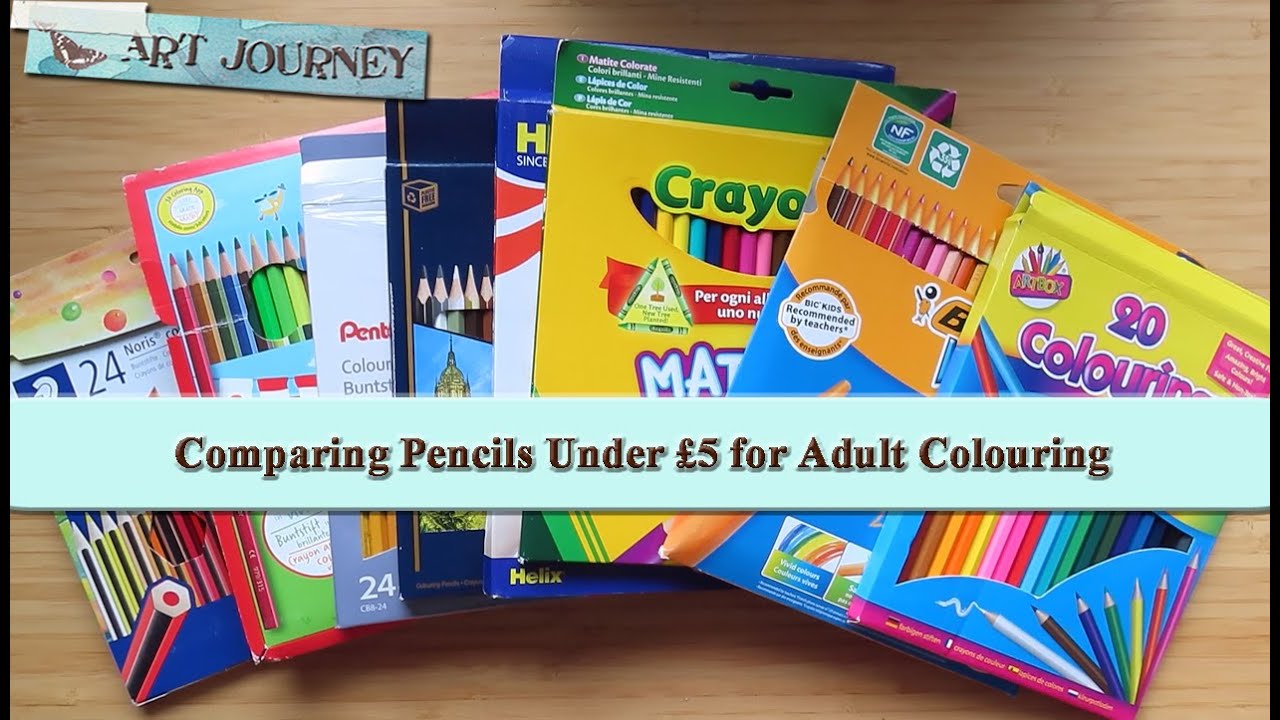 Comparing Coloured Pencils That Cost Under £5 for Adult Colouring Books  #AdultColoring