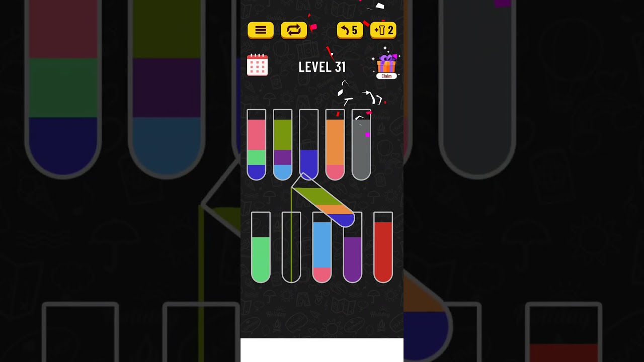 Water Sort Level 31 #viral #short #game #games