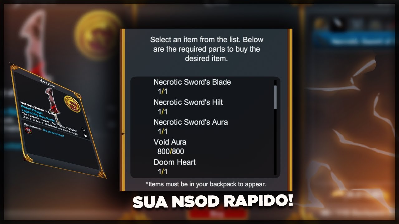 APRENDA A FARMAR SUA NECROTIC SWORD OF DOOM DE MANEIRA FACIL E RAPIDA - AQWORLDS