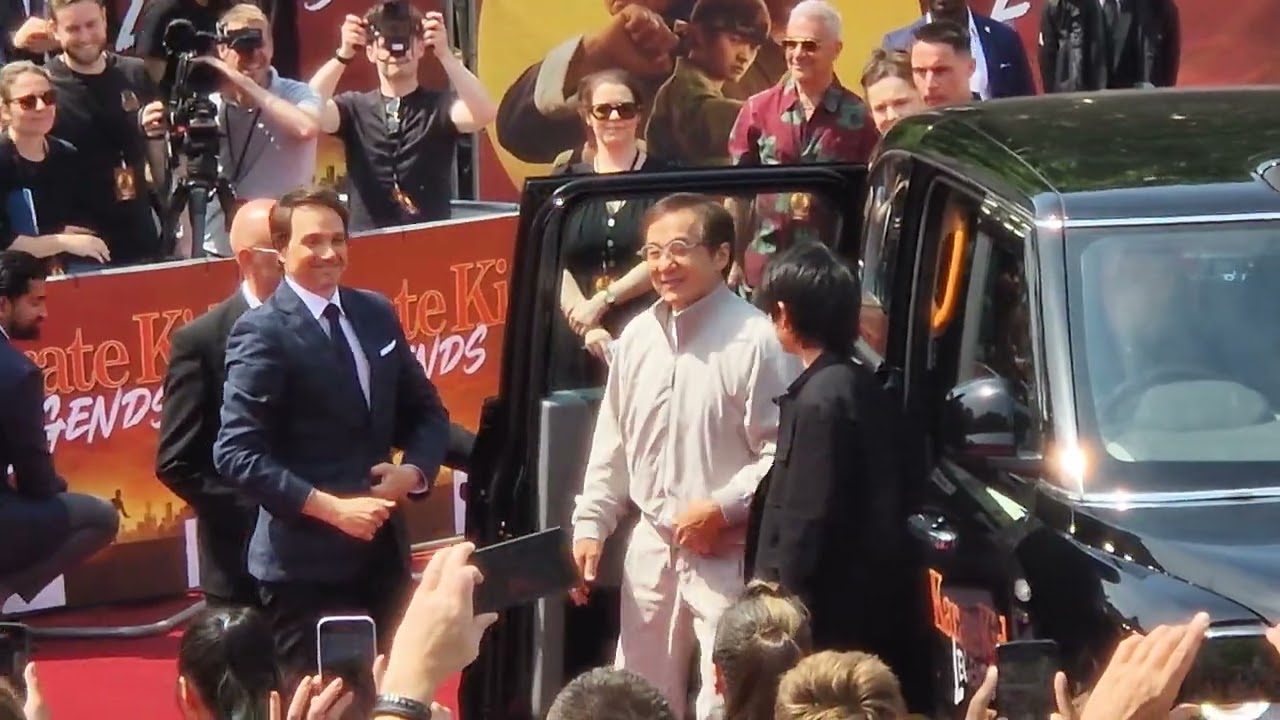 Jackie Chan in London Trafalgar Square May 2025 (Karate kid legends)