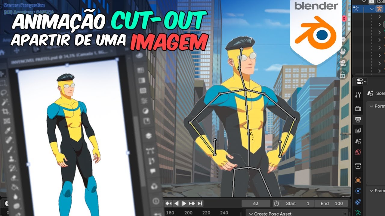 Aprenda a Animar Imagens estáticas no Blender e faça sua própria animação!