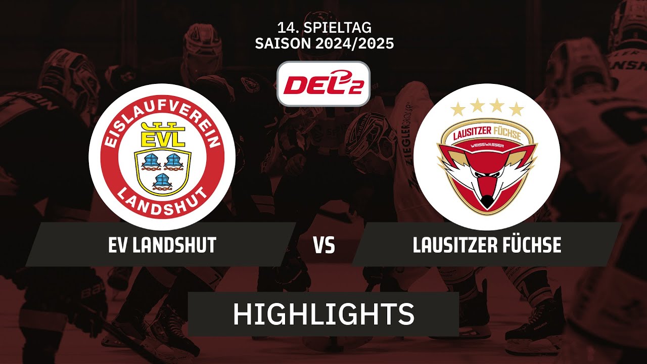 DEL2: EV Landshut vs. Lausitzer Füchse | Highlights - 14.Spieltag | SDTV Eishockey