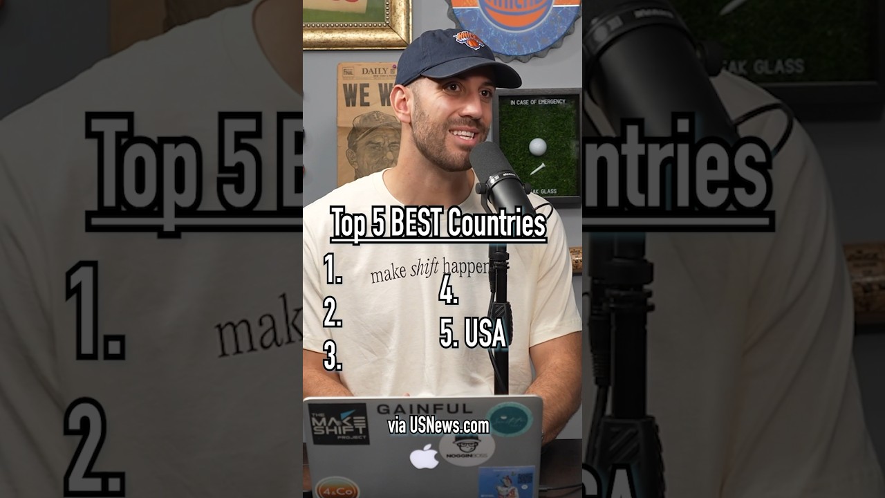 TOP 5 BEST COUNTRIES!! Do You Agree?! #shorts #world #countries #ranking #top5 #guessinggame