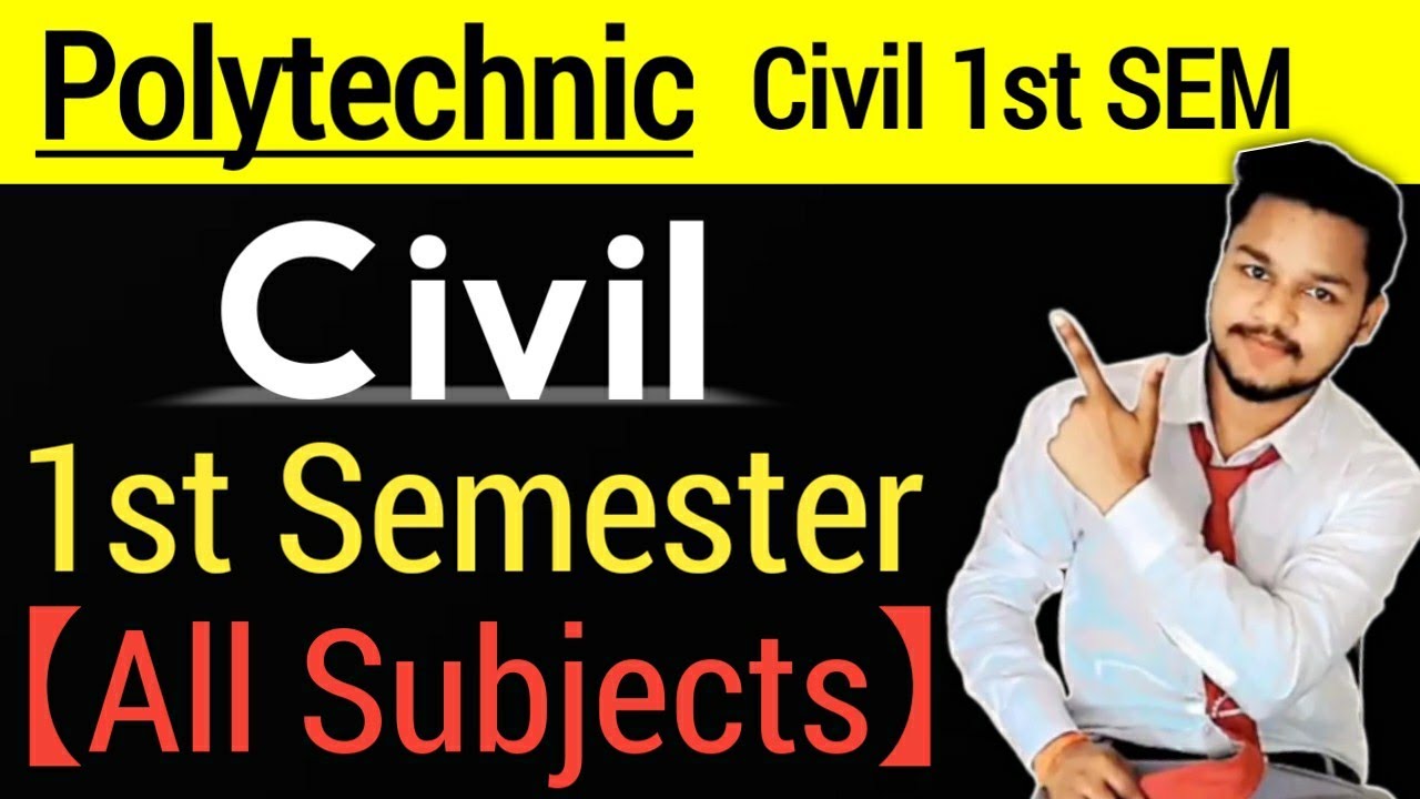 Polytechnic/Diploma 1st Semester Syllabus Civil Engineering || Civil Engineering 2021-22 || BTEUP